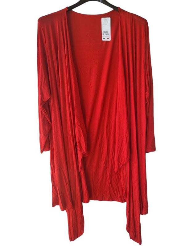 Cardigan rot vokuhila, Gr. 38 - 44, 2x verfügbar
