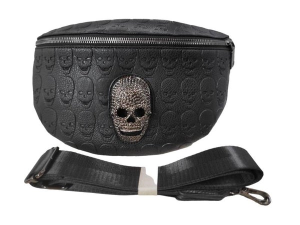 Brusttasche schwarz "Skull" - 2x verfügbar