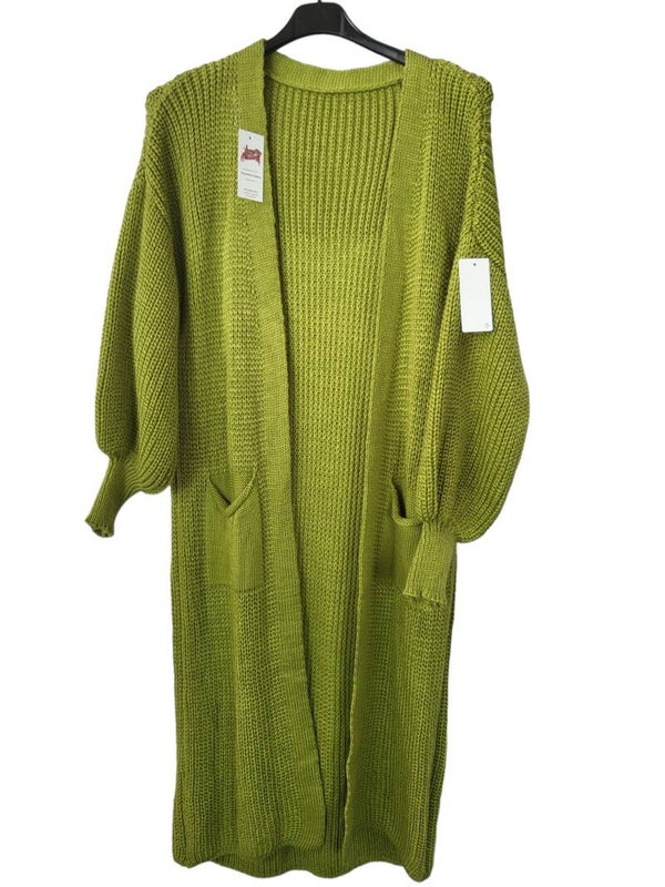 Cardigan strick pistazie, Einheitsgrösse, 1x verfügbar
