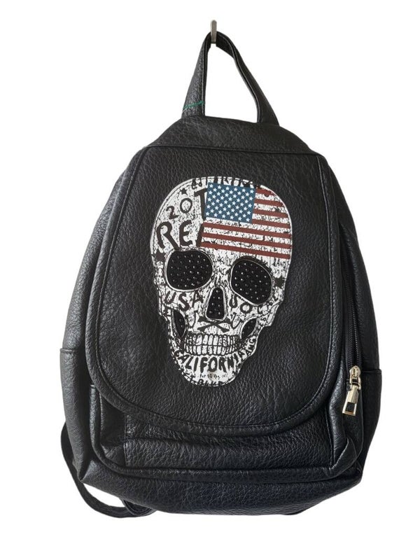 Rucksack schwarz "Skull USA" - 2x verfügbar