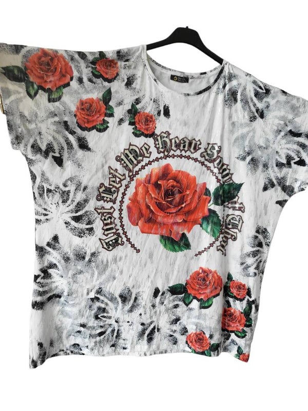 Tshirt "Rose", Gr. 46 - 50 , 1x verfügbar