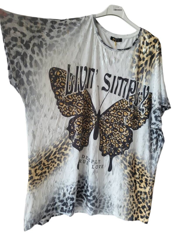 Tshirt "Schmetterling", Gr. 46 - 50 , 1x verfügbar