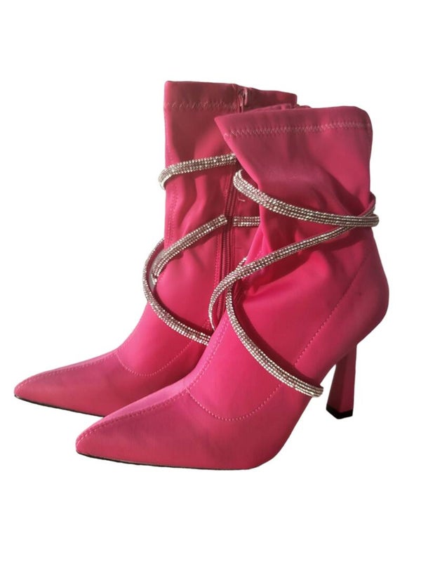 Highheels fuchsia, Gr. 38 - 1x verfügbar