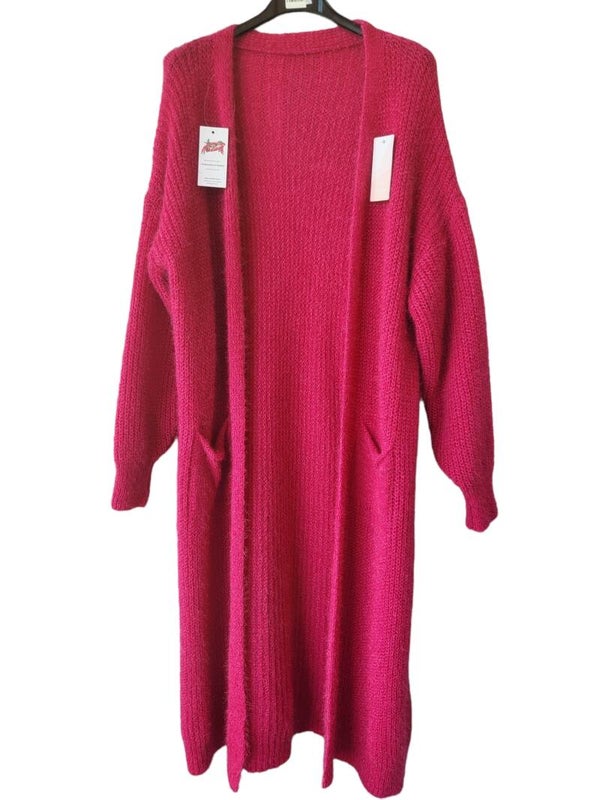 Cardigan dick - pink - Glitzerschimmer, Gr. One size 38 - 44
