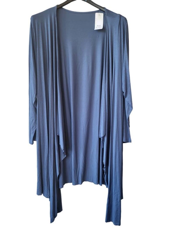 Cardigan jeansblau vokuhila, Gr. 38 - 44, 1x verfügbar