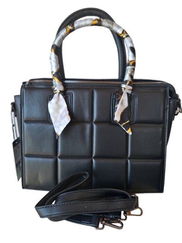 Handtasche schwarz "Rechtecke", 1x verfügbar