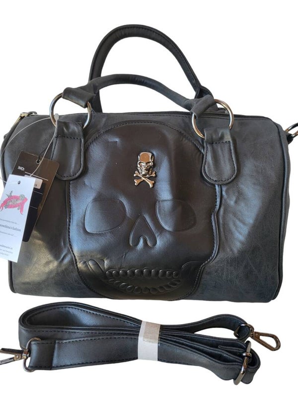 Handtasche schwarz "Skull 3D" - 3x verfügbar