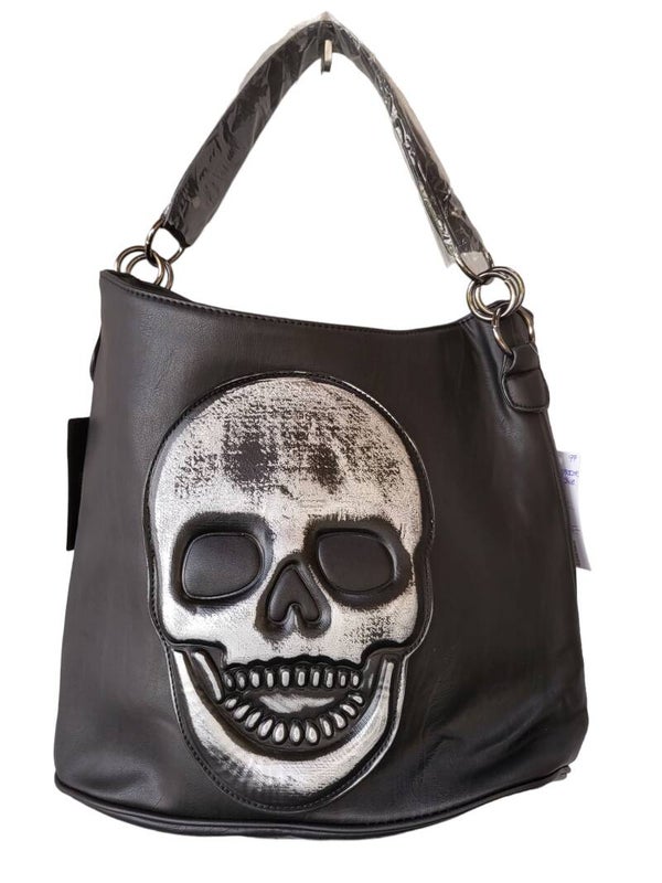 Handtasche schwarz mit silber "Skull" - 1x verfügbar
