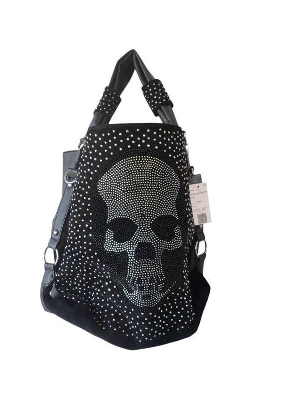 Handtasche XL schwarz "Skull" - 1x verfügbar
