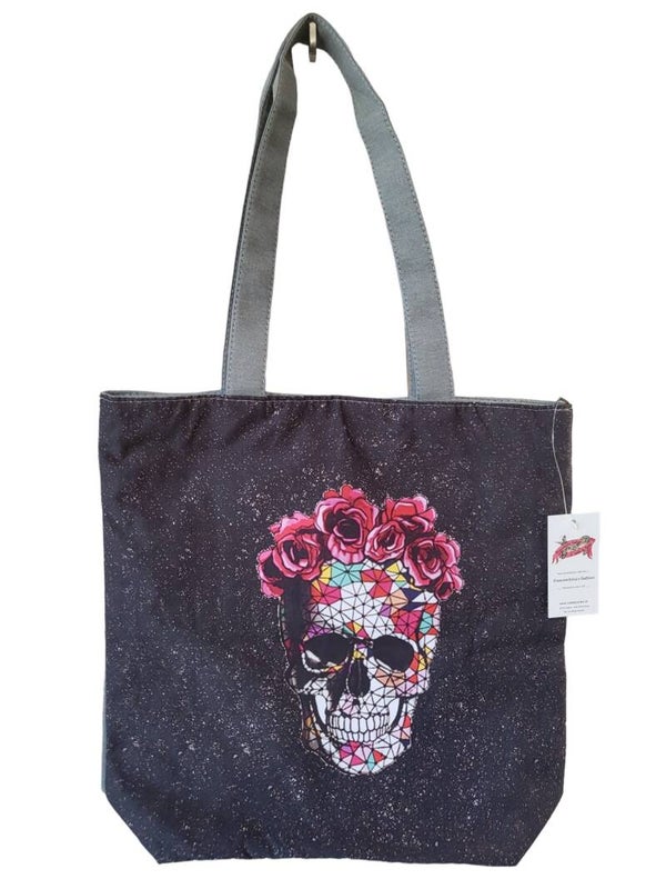Stofftasche "Skull Rosenkranz" - 1x verfügbar