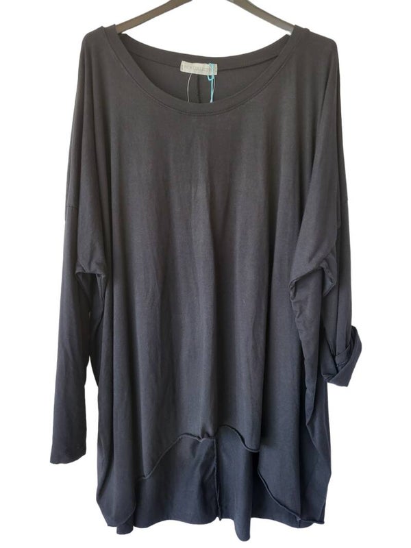 Sweatshirt schwarz uni, Gr. 42/44 - 3x verfügbar