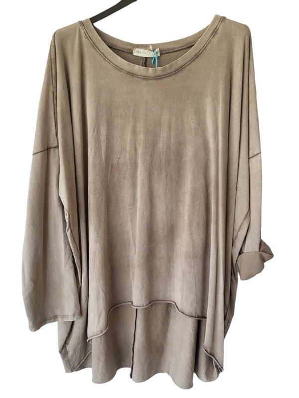 Sweatshirt schlamm uni, Gr. 42/44 - 1x verfügbar