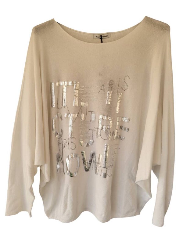 Pullover weiss "City", Gr. 38 - 44, 1x verfügbar
