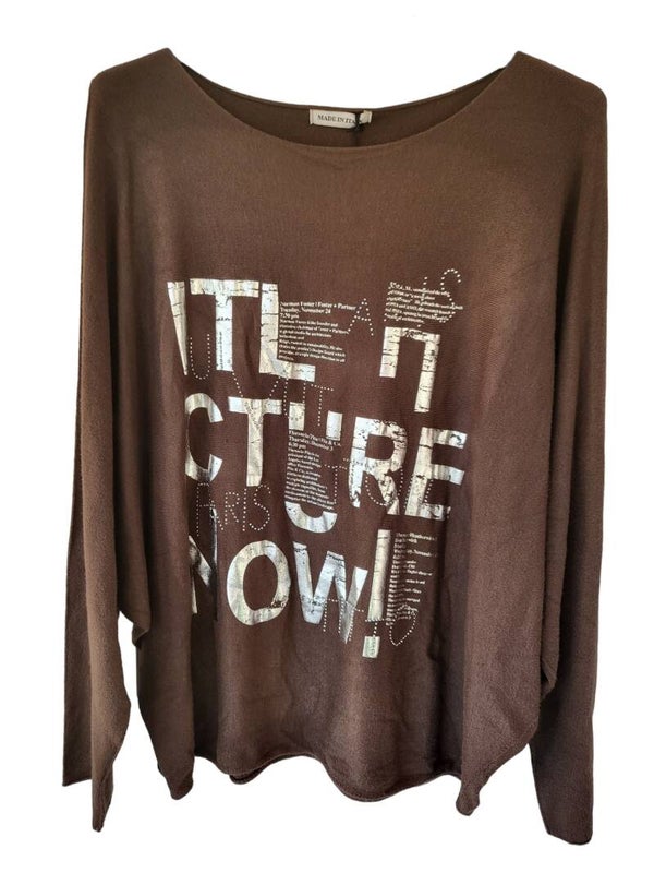 Pullover schokolade "City", Gr. 38 - 44, 1x verfügbar