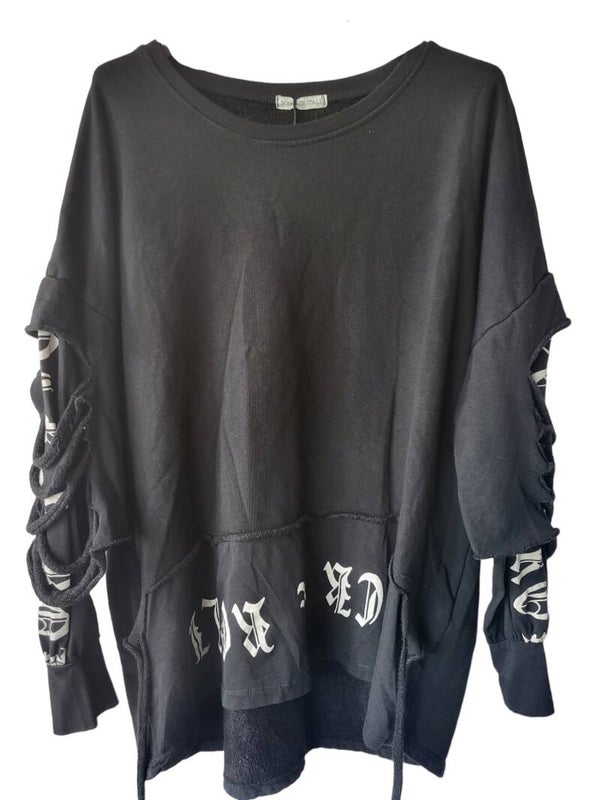 Pullover schwarz "Rock & Roll" ISSIMA, Gr. 38 - 42/44, 3x verfügbar