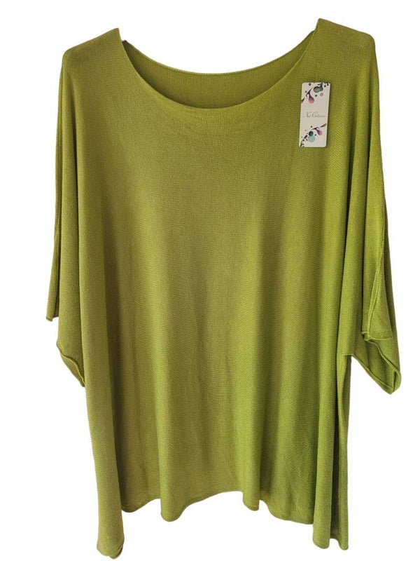 Kurzarmshirt pistazie uni, Gr. 44/46, 1x verfügbar