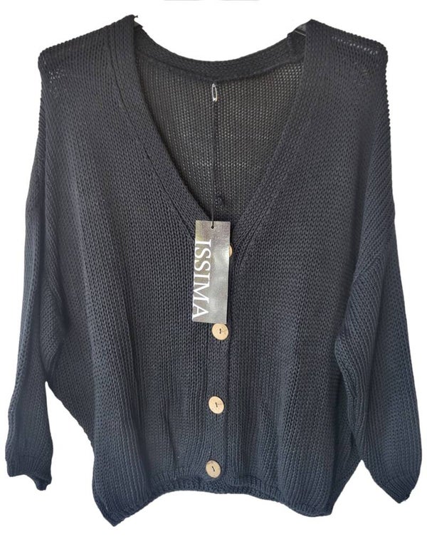Strickjäggli schwarz, Gr. 38 - 42, 1x verfügbar