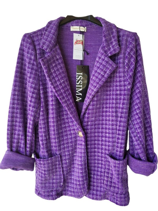 Blazer kariert purple, Gr. 38 - 42, 2x verfügbar