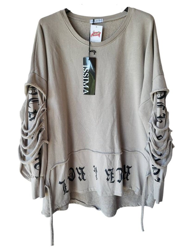 Pullover beige "Rock & Roll" ISSIMA, Gr. 38 - 42/44, 1x verfügbar