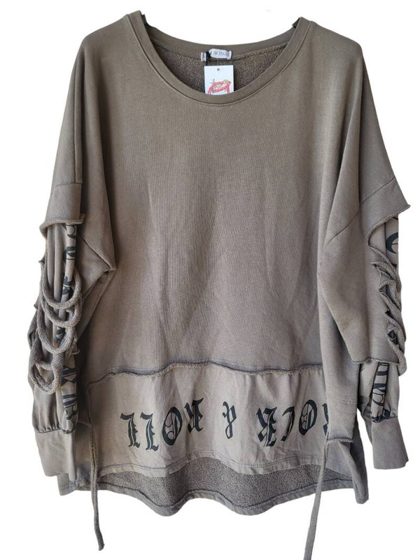 Pullover mud "Rock & Roll" ISSIMA, Gr. 38 - 42/44, 1x verfügbar