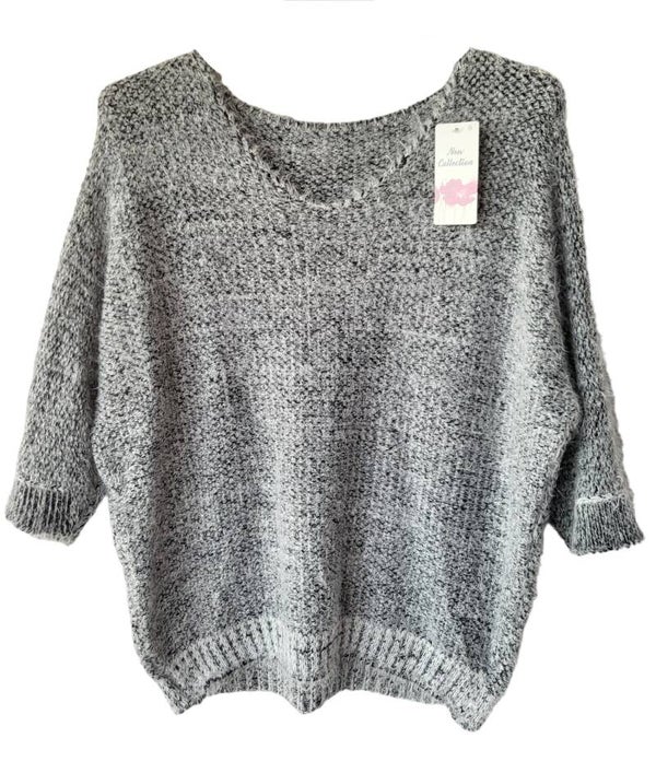 Pullover flauschig dunkelgrau, Gr. 38/40, 1x verfügbar