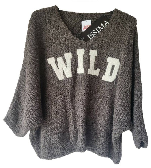 Pullover dark mud "WILD", GR. 38 - 42/44, 1x verfügbar