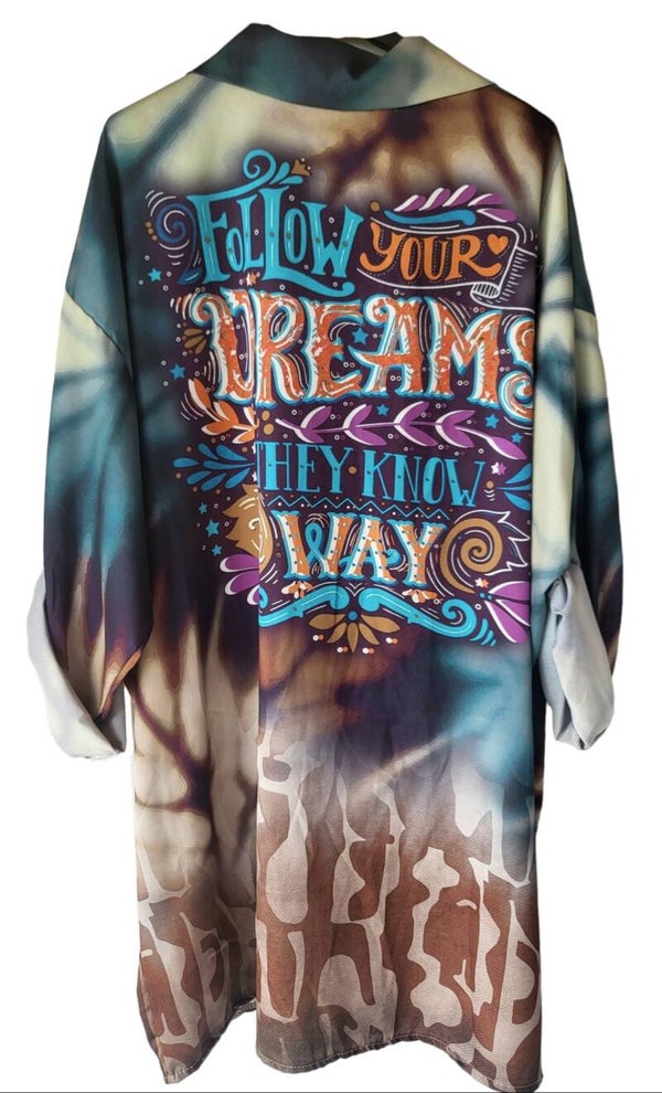 Longbluse bunt "DREAMS", Gr. 42 - 48, 1x verfügbar
