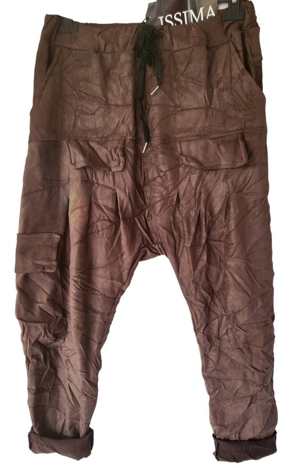 Baggypants velour schokolade, Gr. 38 - 42, 1x verfügbar
