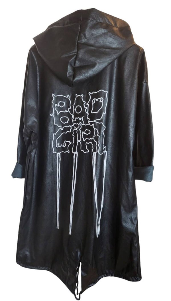 Regenjacke schwarz "BAD GIRL", Gr. 38 - 42/44, 2x verfügbar