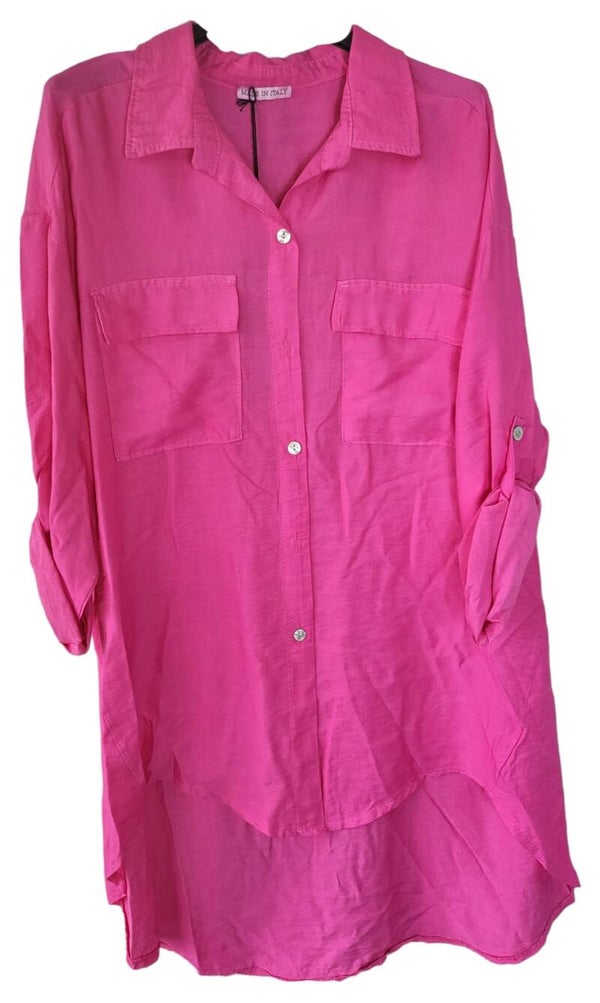 Bluse pink schimmer, Gr. 38 - 42/44, 1x verfügbar