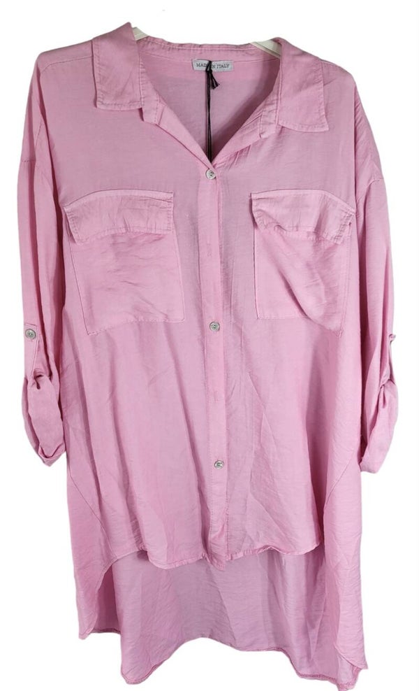 Bluse rosa schimmer, Gr. 38 - 42/44, 1x verfügbar