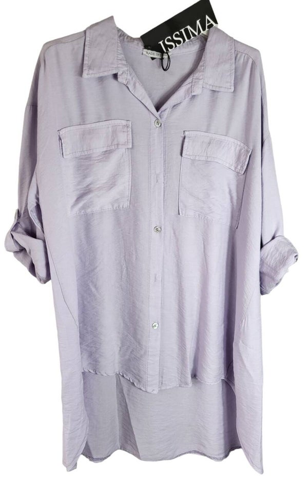 Bluse lila schimmer, Gr. 38 - 42/44, 1x verfügbar