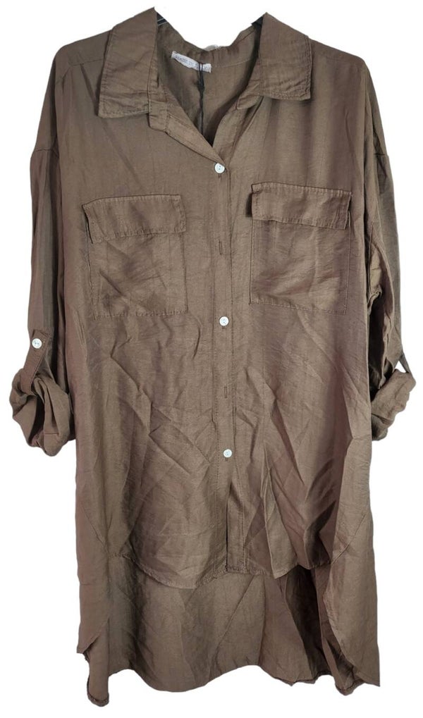 Bluse schokolade schimmer, Gr. 38 - 42/44, 1x verfügbar