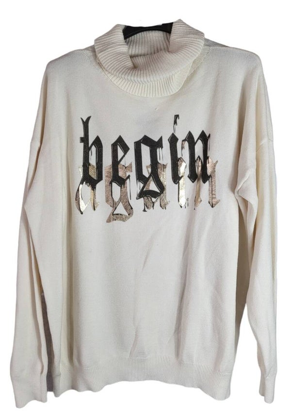 Pullover weiss "BEGIN", GR. 38 - 44, 1x verfügbar