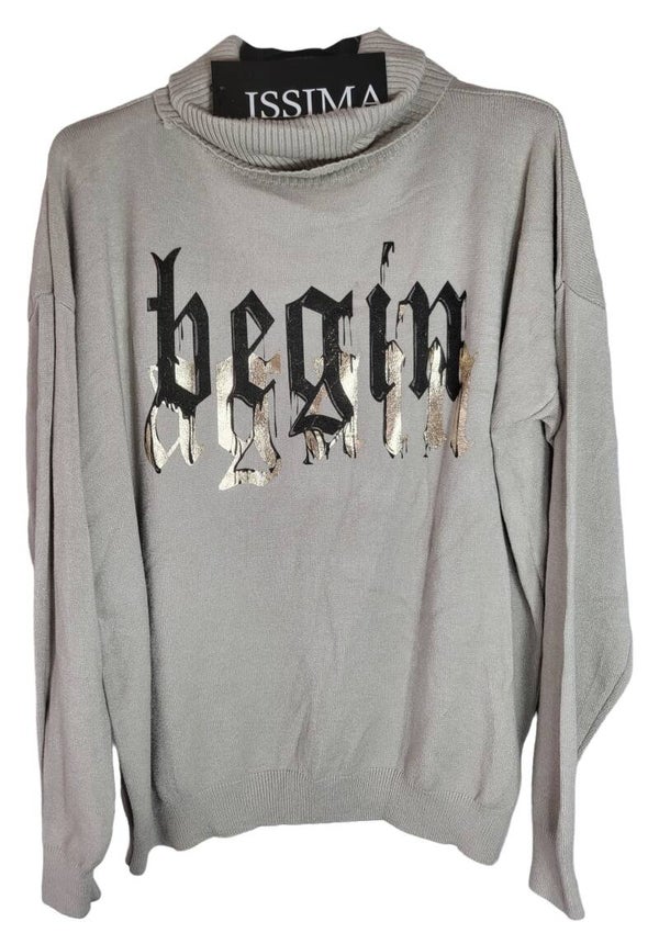 Pullover beige "BEGIN", GR. 38 - 44, 1x verfügbar