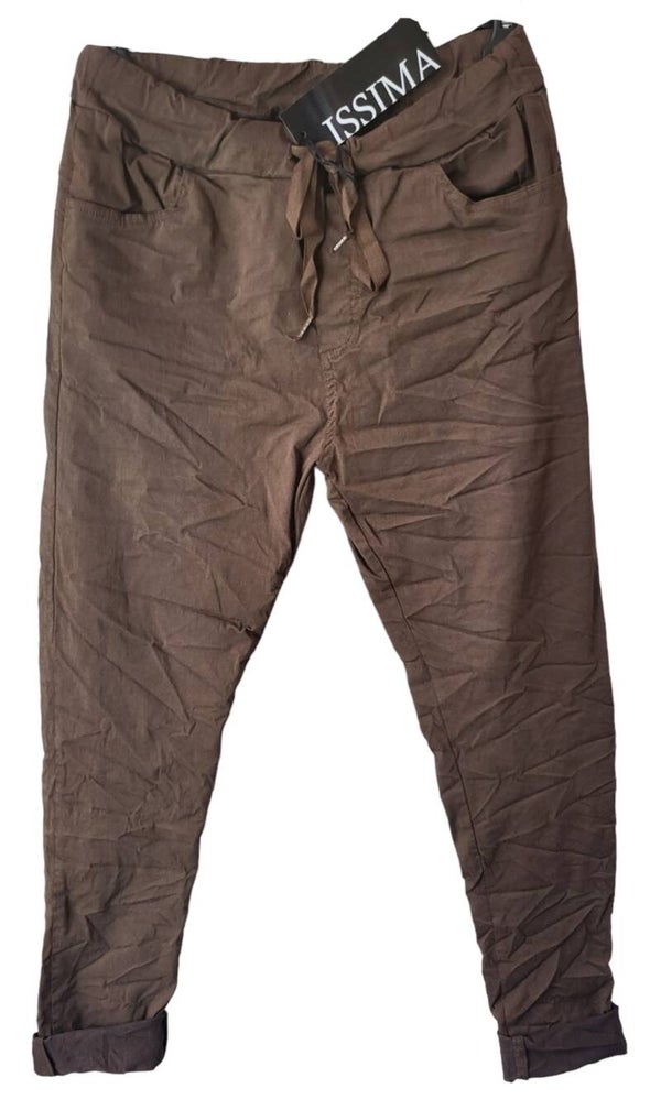 Stretchhose schokolade (ISSIMA), Gr. 42/44, 2x verfügbar