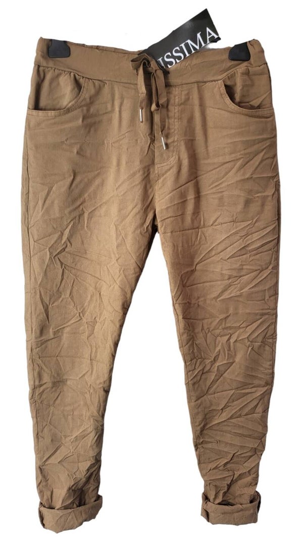 Stretchhose cammel hell (ISSIMA), Gr. 42/44, 1x verfügbar
