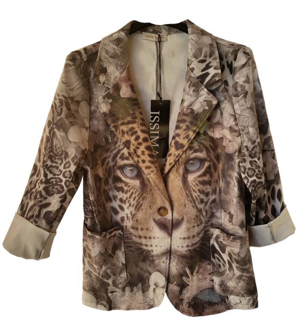 Blazer grau "Leopard", Gr. 38 - 42, 1x vergügbar
