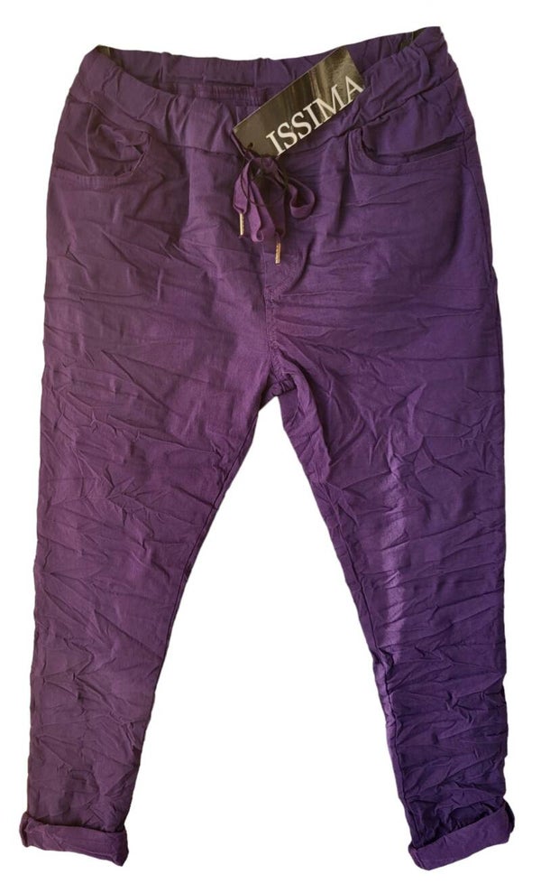 Stretchhose purple (ISSIMA), Gr. 42/44, 1x verfügbar
