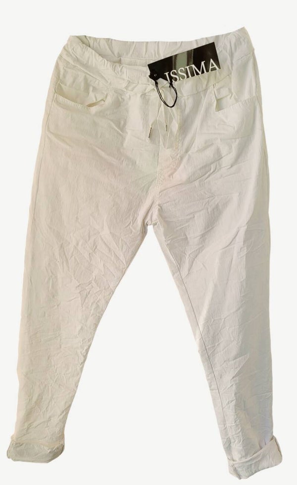 Stretchhose weiss (ISSIMA), Gr. 42/44, 2x verfügbar