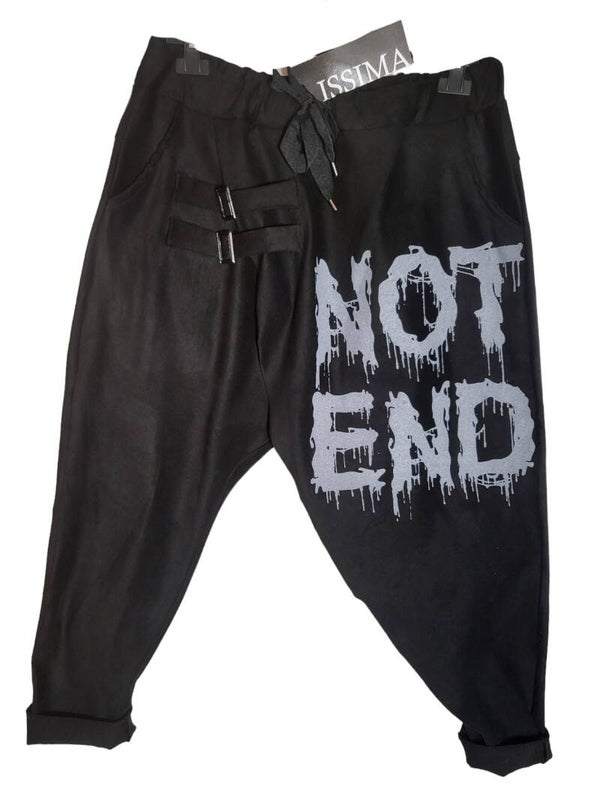 Baggypants schwarz "Not end", Gr. 38 - 42/44, 1x verfügbar