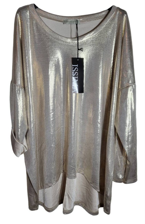Sweatshirt gold Plättchen, Gr. 40 - 44, 1x verfügbar