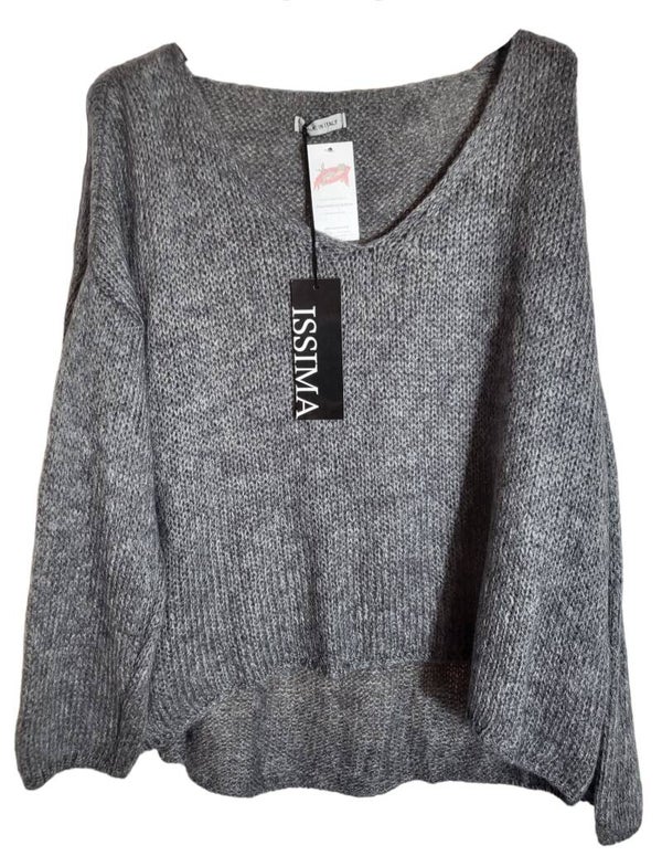 Strickpullover grau, Gr. 38 - 42/44, 1x verfügbar