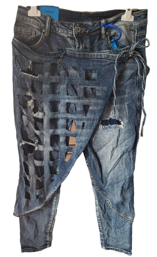Baggypants jeans mit Netz, Gr. L (40), 1x verfügbar