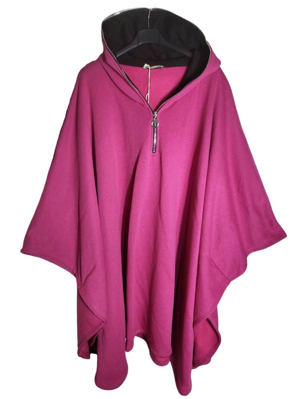 Poncho mit Kapuze pink, Gr. One size (bis 52), 2x verfügbar