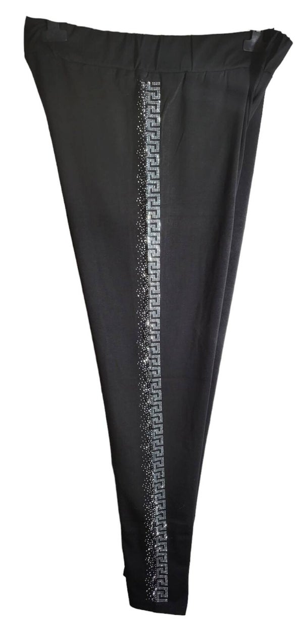 Glitzerleggins seitlich schwarz, Gr. 46, 1x verfügbar