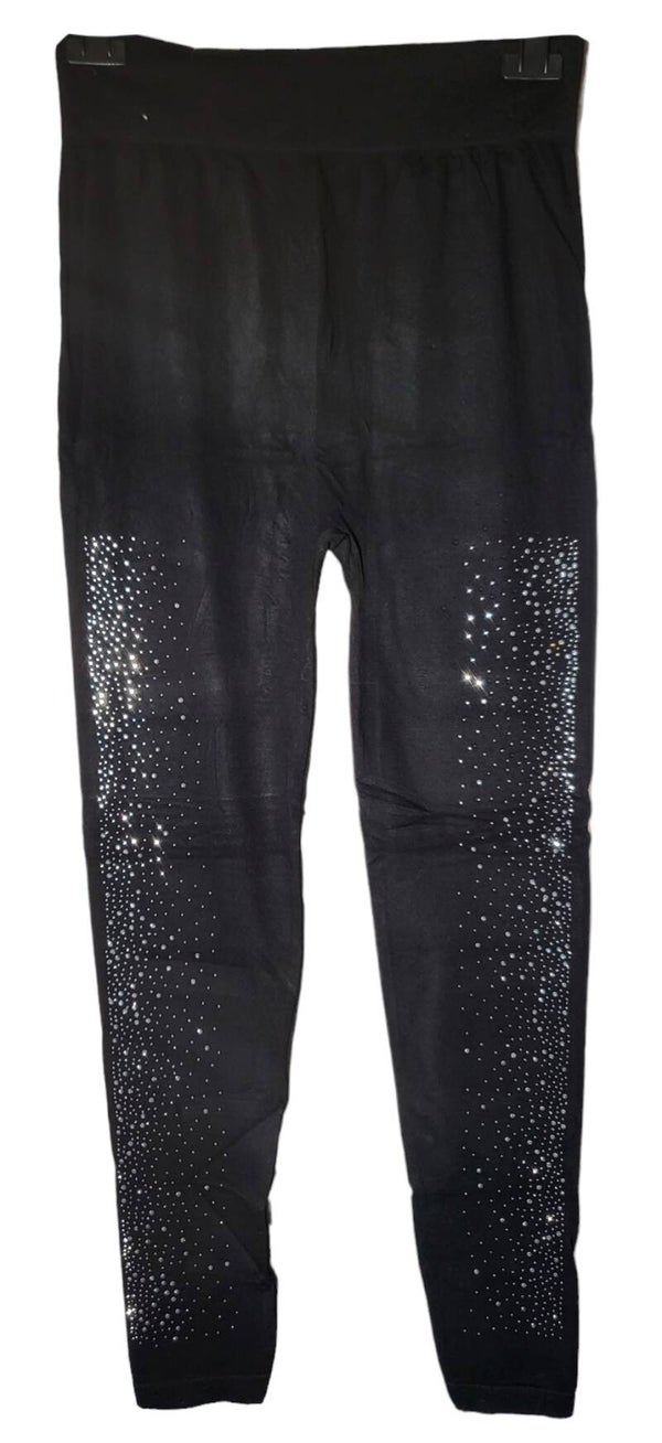 Glitzerleggins schwarz, Gr. 42/44 - 46, 6x verfügbar
