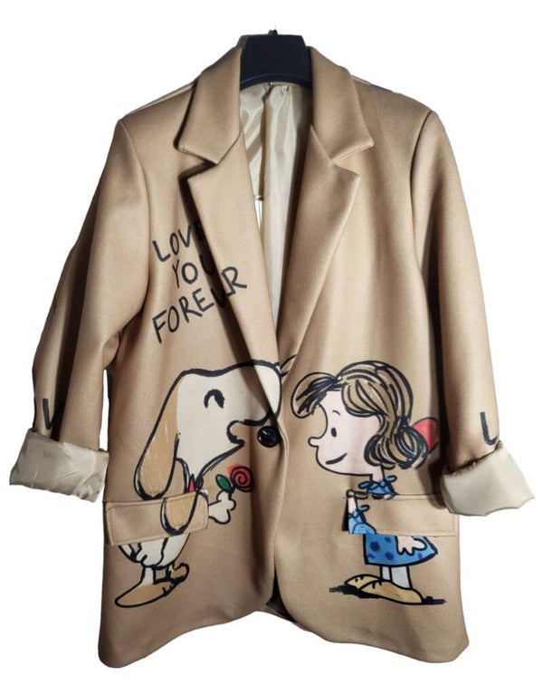 Blazer cammel "Snoopy", Gr. 42/44, 1x verfügbar