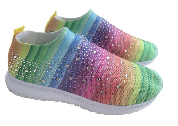 Sneakers "Rainbow" mit Glitzersteichen, Gr. 39 - 2x verfügbar