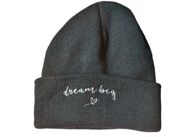 Mütze schwarz "dream big", Gr. onesize, 1x verfügbar